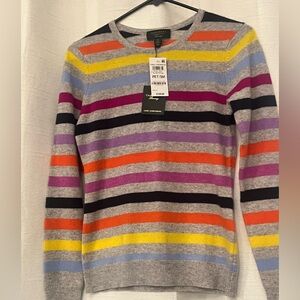 Charter Club CASHMERE Women's NWT Multicolored Sweater Petite/SM